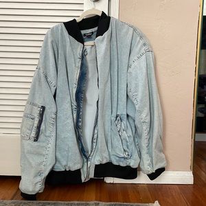 Boohoo Denim Bomber Jacket